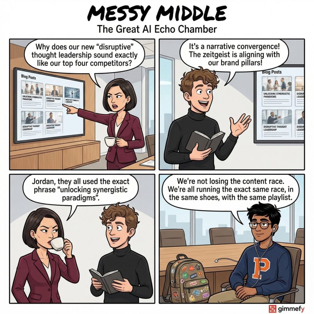 Messy Middle #002: The Great AI Echo Chamber