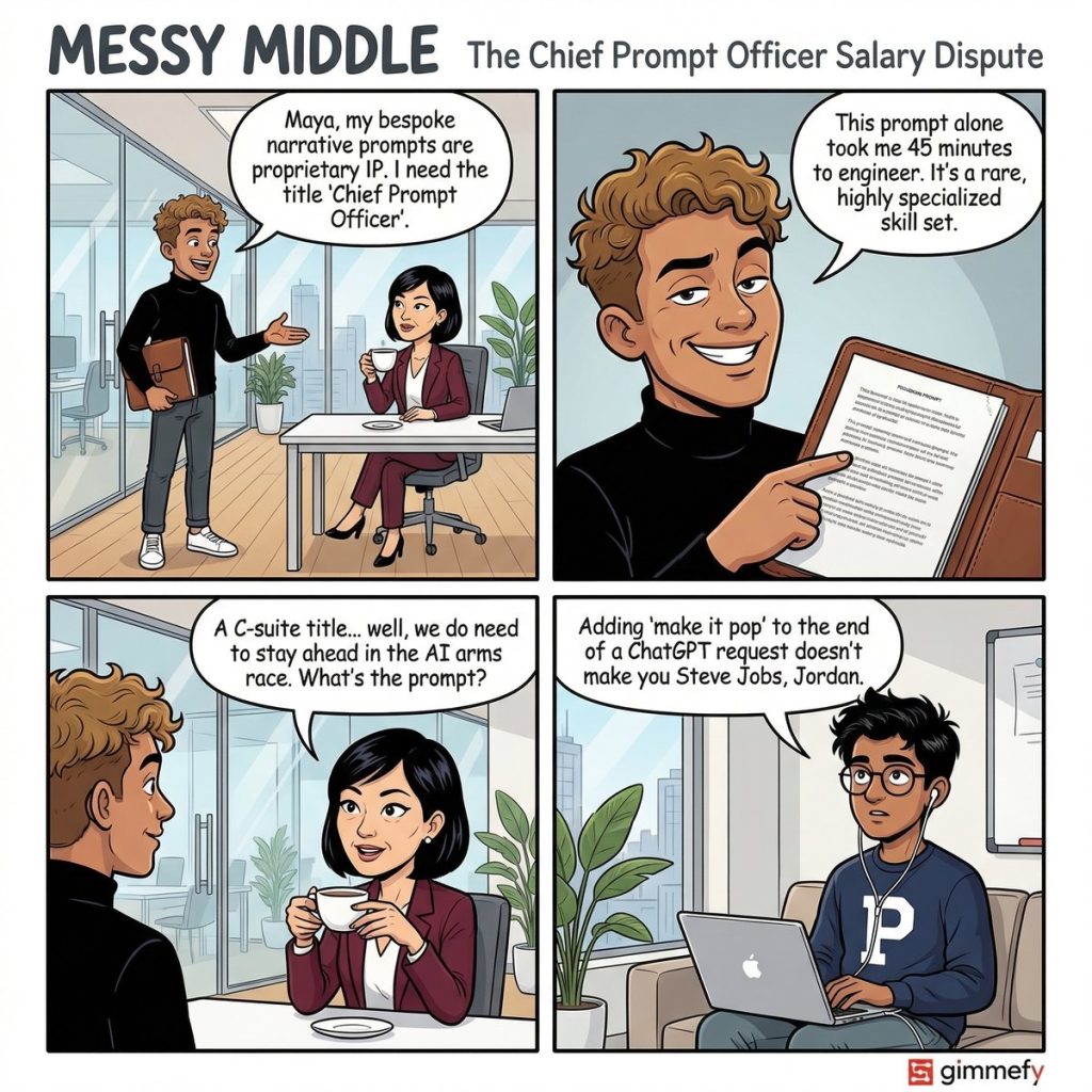 Messy Middle #013: The Chief Prompt Officer Salary Dispute