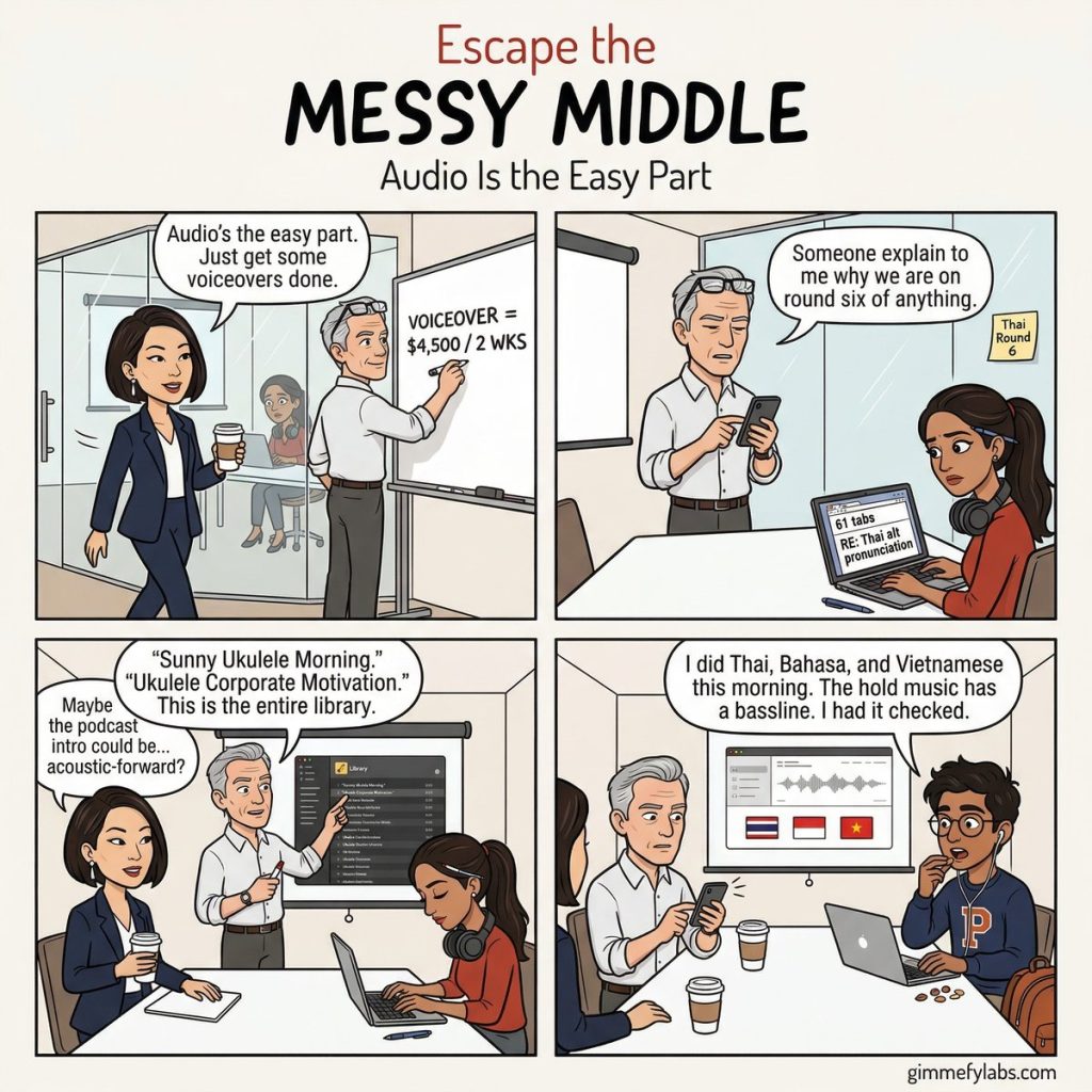 The Messy Middle #038: Audio Is the Easy Part