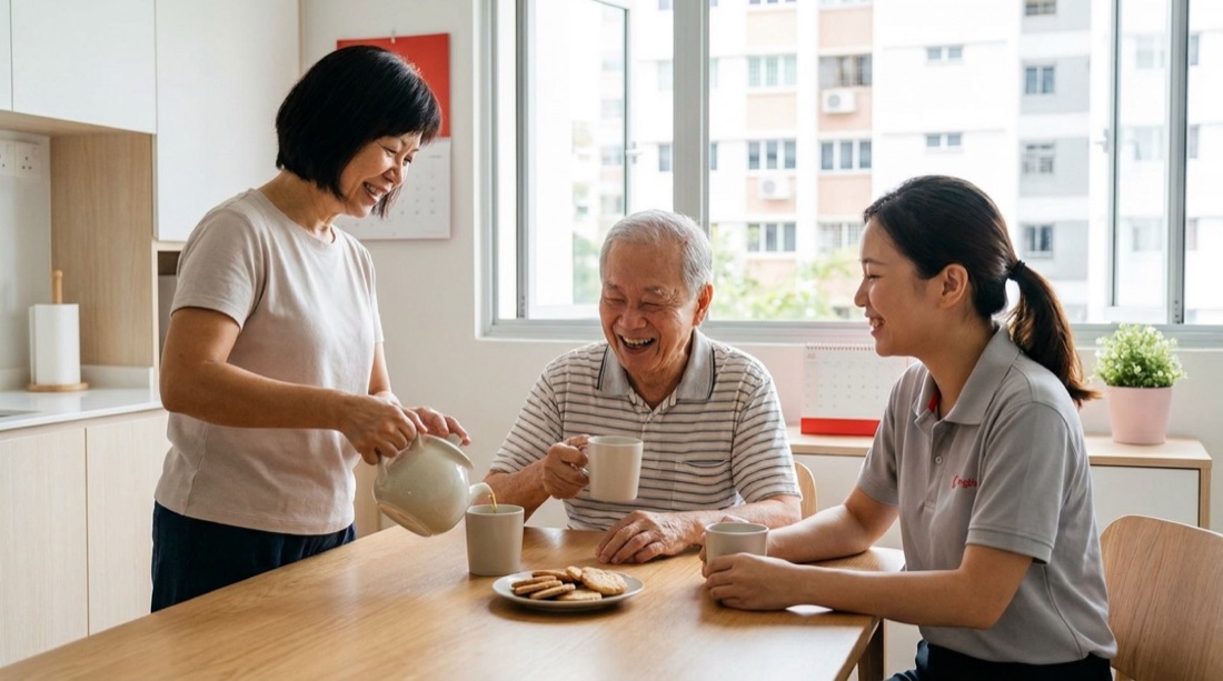 Care at home, campaign photograph