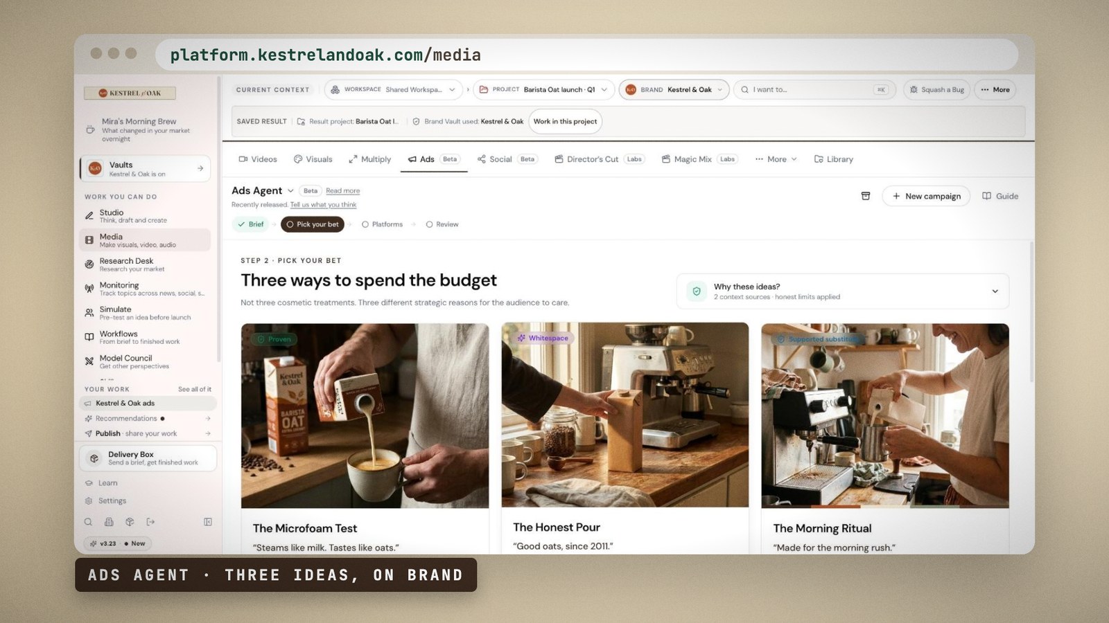 The launch film and ads in every size